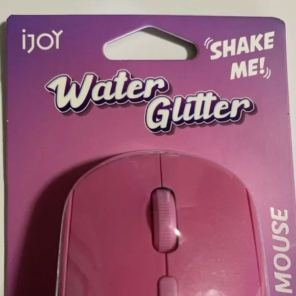 Water Glitter Sparkles Kawaii Glitter Explosion Camp Wireless Computer Mouse - Picture 2 of 5